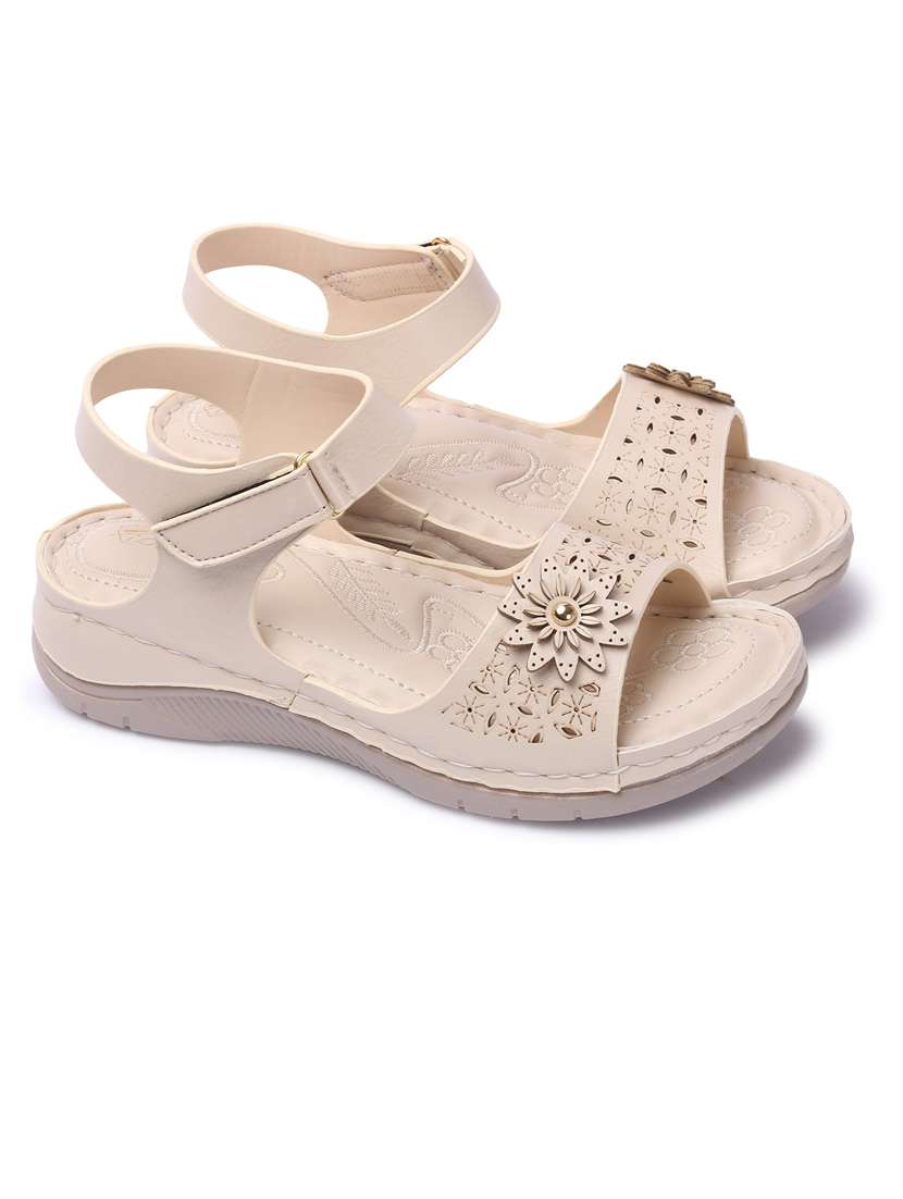 women cut work ankle strap sandal - 21676697 - Standard Image - 1