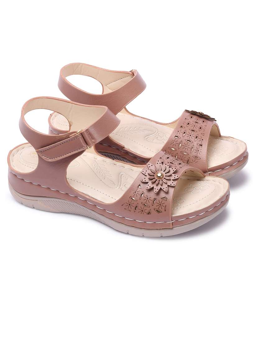women cut work ankle strap sandal - 21676698 - Standard Image - 1