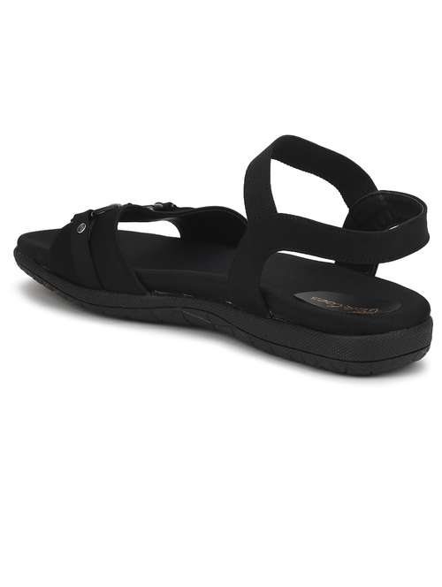 women black ankle strap sandal - 21676704 - Standard Image - 0