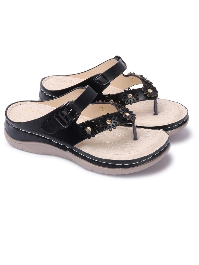 women cut work toe separator sandal - 21676707 - Standard Image - 1