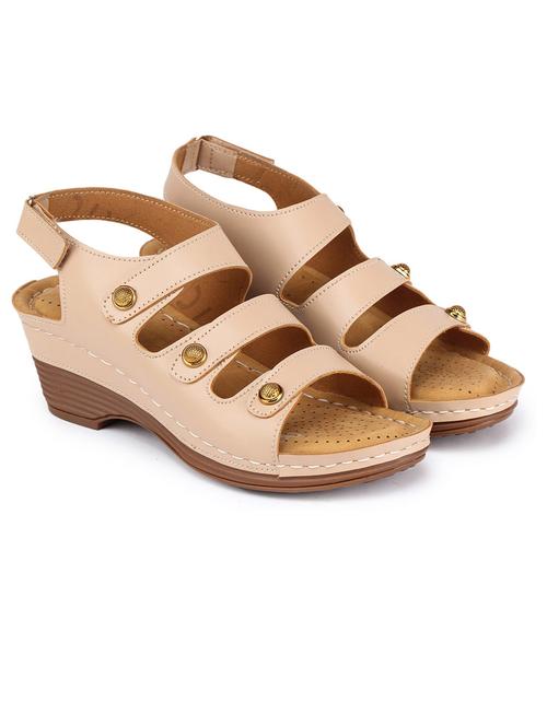 women solid back strap sandal - 21676783 -  Standard Image - 0
