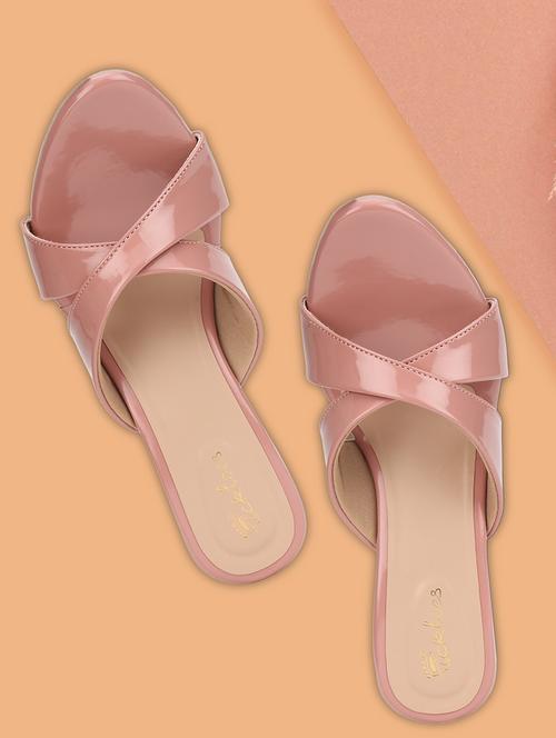 women pink slip on sandal - 21676806 - Standard Image - 0