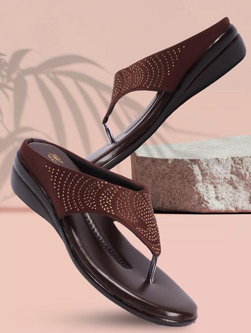 women embelished toe separator wedge - 21676816 -  Standard Image - 0