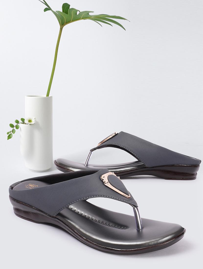 women embelished toe separator wedges - 21676819 -  Zoom Image - 0