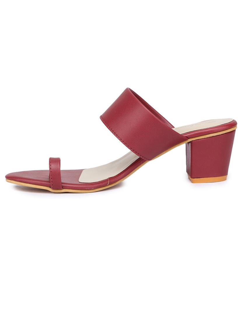 women slip on block heel sandal - 21676826 - Standard Image - 1