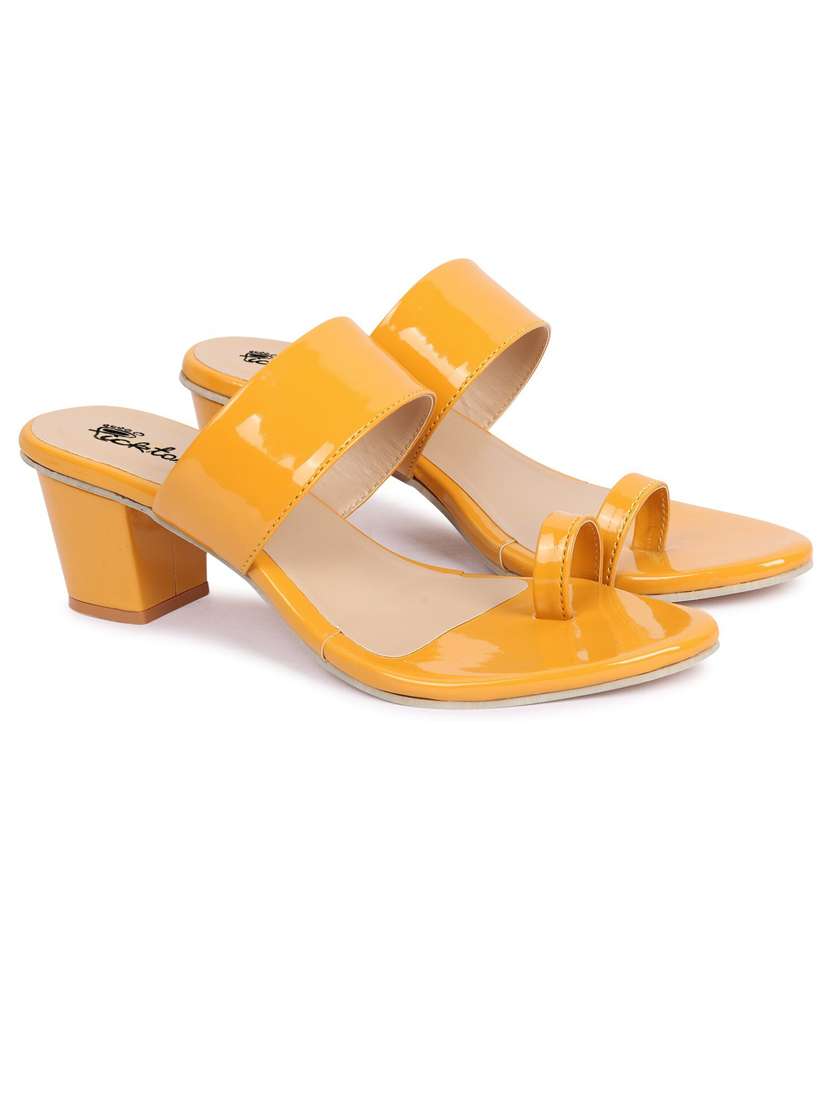 women slip on block heel sandal - 21676829 -  Standard Image - 1