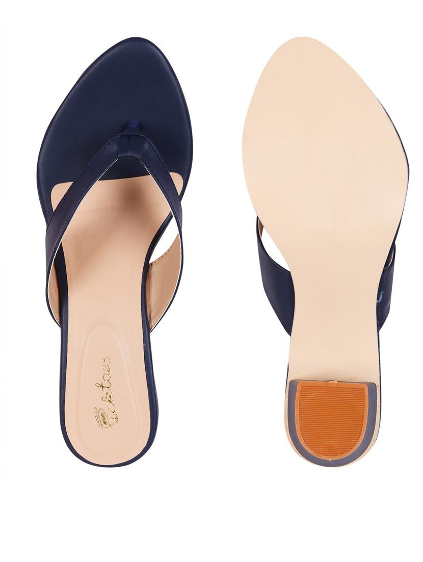 women slip on block heel sandal - 21676836 -  Standard Image - 1