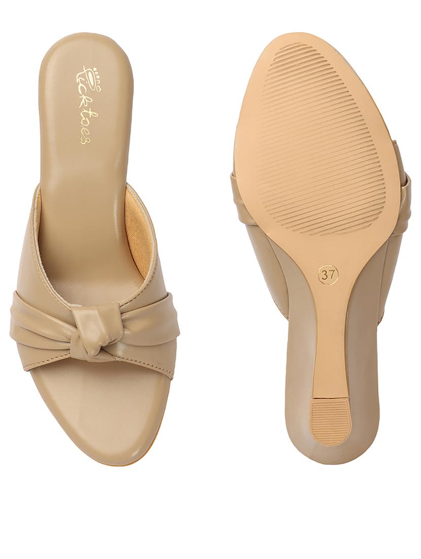 women cream slip on sandal - 21676849 -  Standard Image - 1