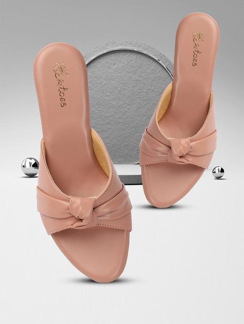 women pink slip on sandal - 21676850 -  Standard Image - 0