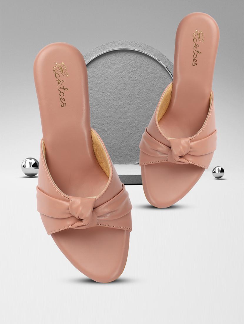 women pink slip on sandal - 21676850 -  Zoom Image - 0