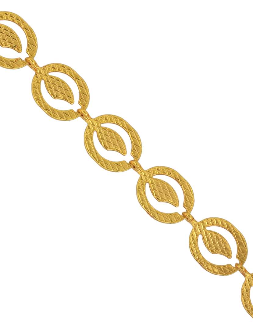 women gold brass links bracelet - 21676867 -  Standard Image - 1