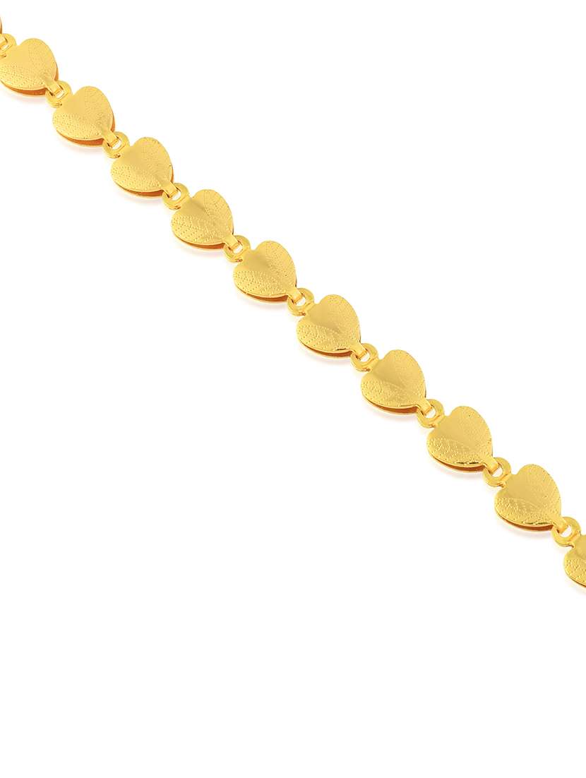 memoir brass micron goldplated heartshape bracelet women - 21676938 -  Standard Image - 1