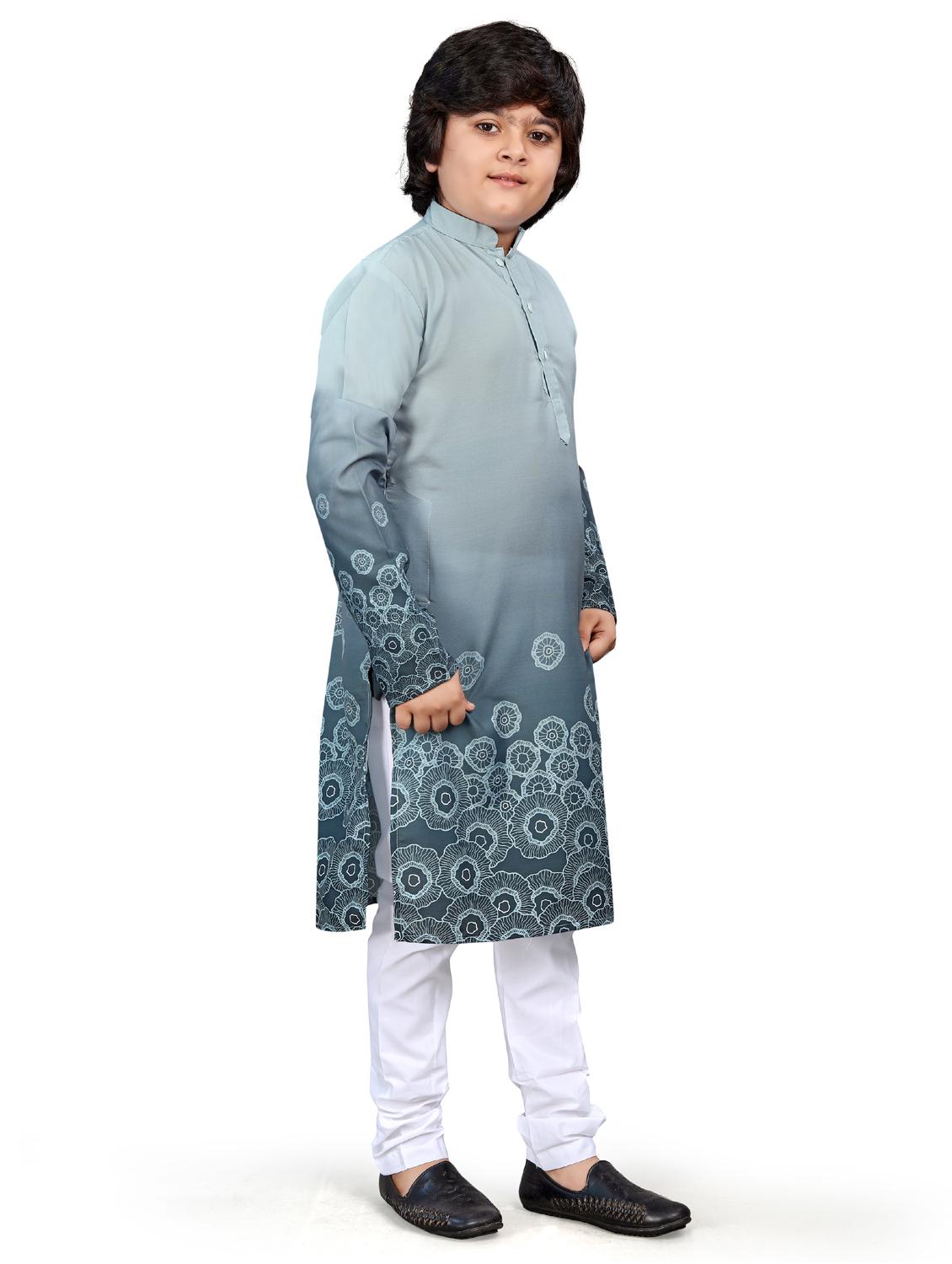boys printed kurta bottom set - 21676951 -  Standard Image - 1