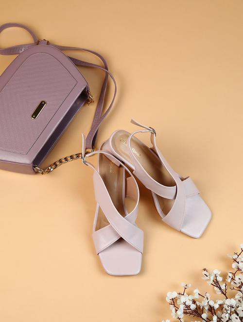 women solid back strap sandal - 21677126 -  Standard Image - 0