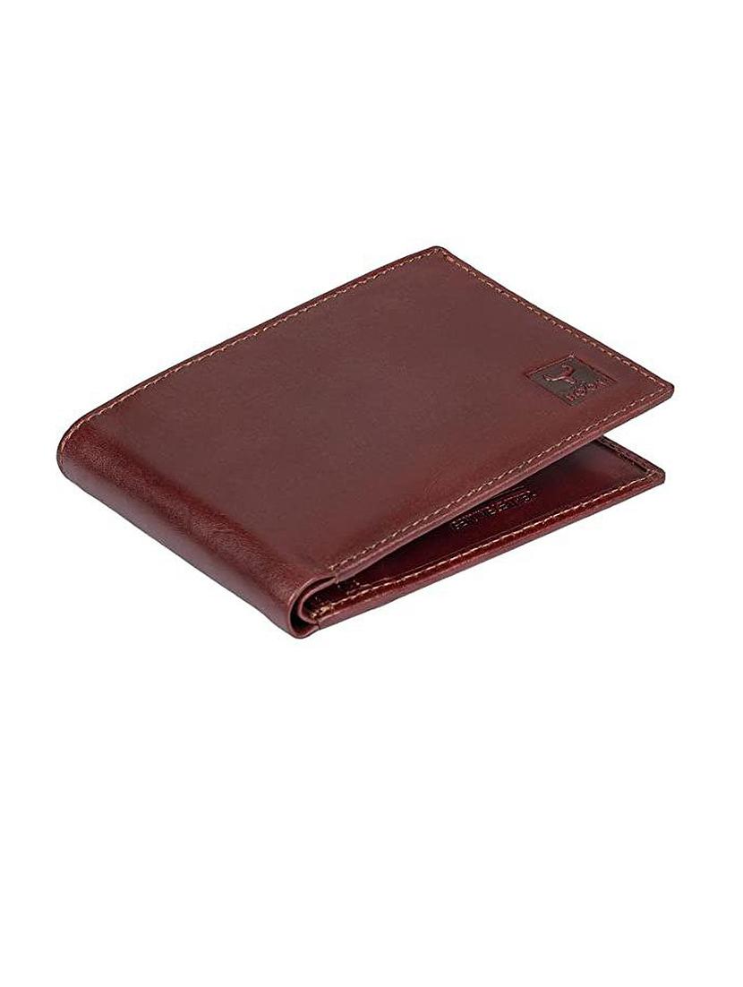 men maroon genuine leather wallet - 21677396 - Standard Image - 1