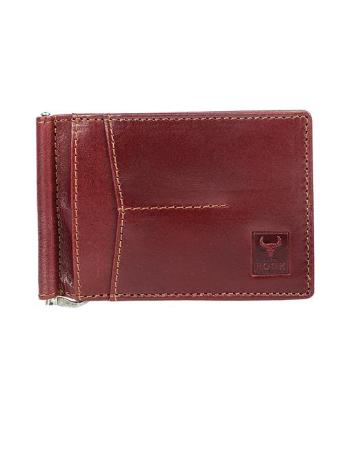 men maroon genuine leather wallet - 21677399 - Standard Image - 0