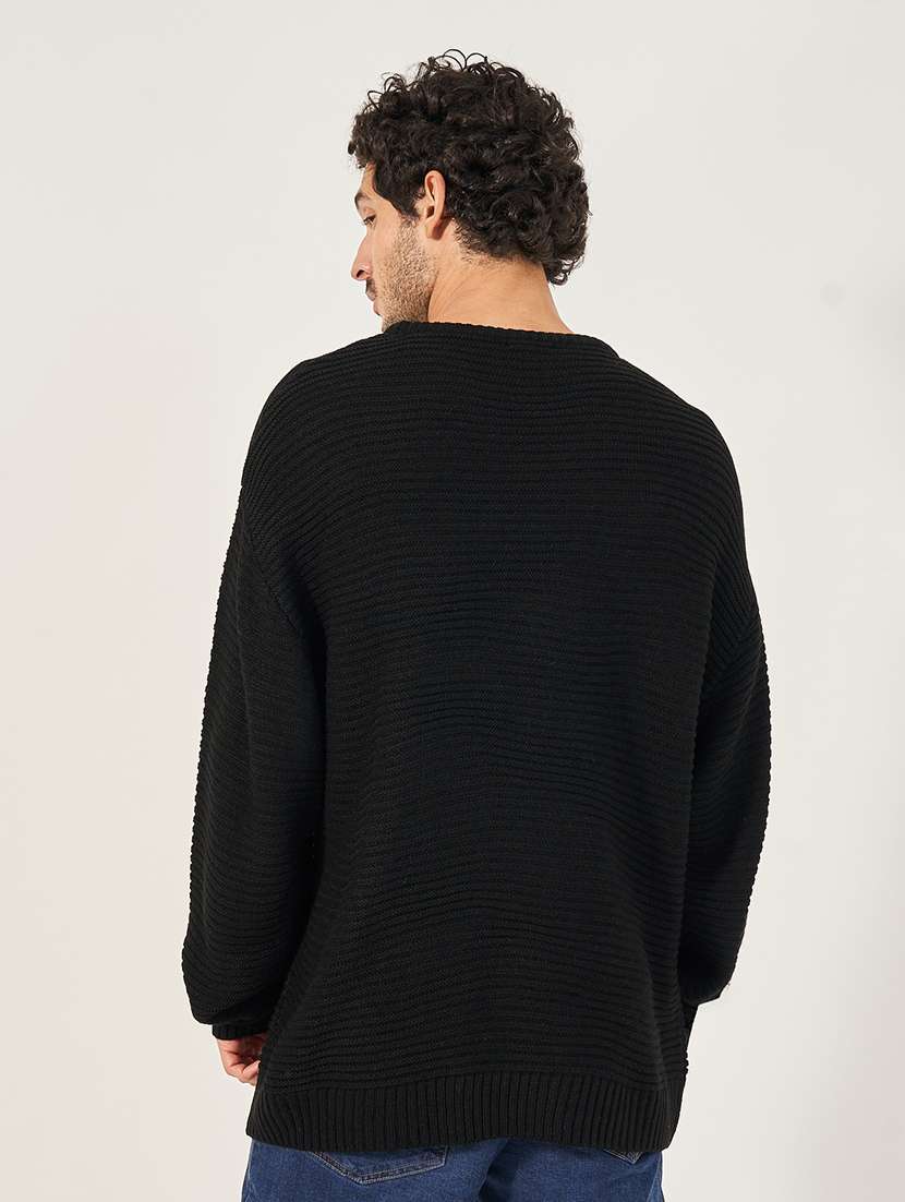 men solid long sleeve pullover - 21677541 -  Standard Image - 1
