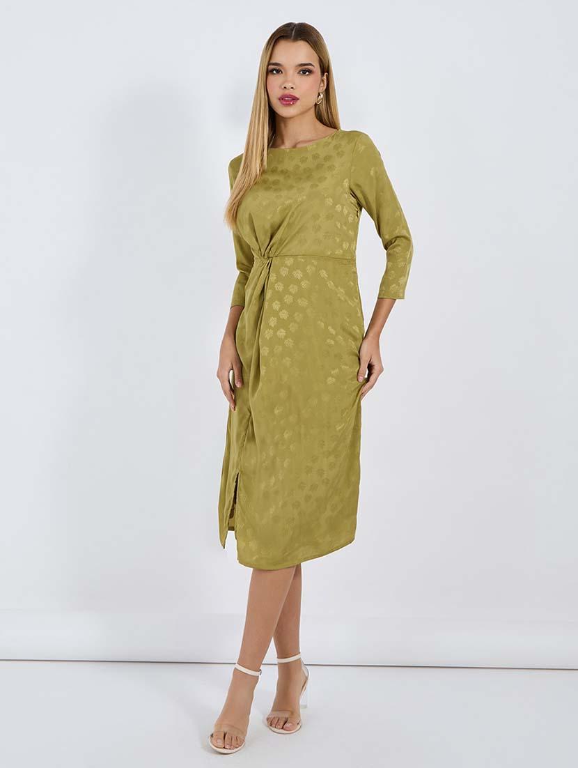 women self designed boat neck sheath dress - 21677561 -  Standard Image - 1
