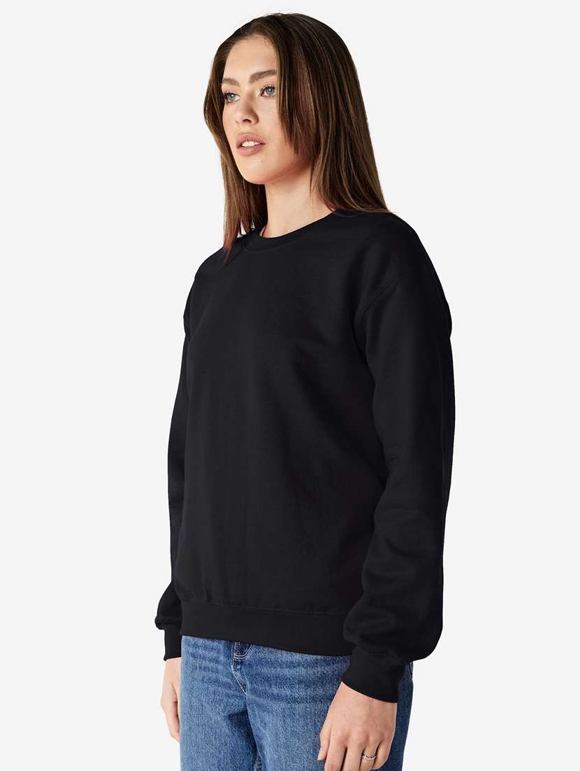 women solid long sleeve regualr fit sweatshirt - 21677565 -  Standard Image - 1