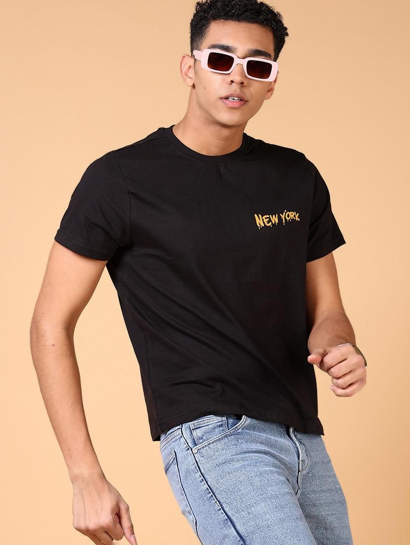 men back print short sleeve t-shirt - 21677629 - Standard Image - 1