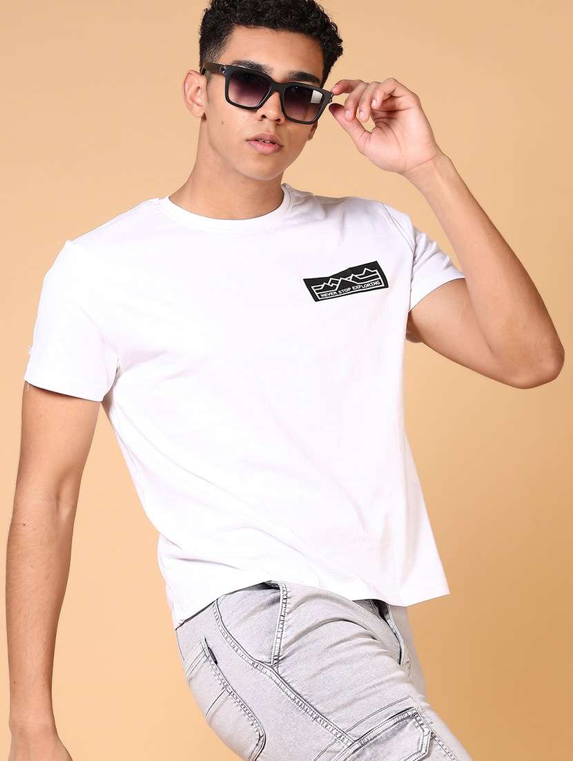 men back print short sleeve t-shirt - 21677631 -  Standard Image - 1