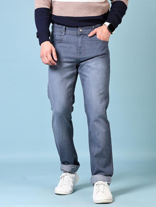 men mid rise washed jeans - 21677676 - Standard Image - 0