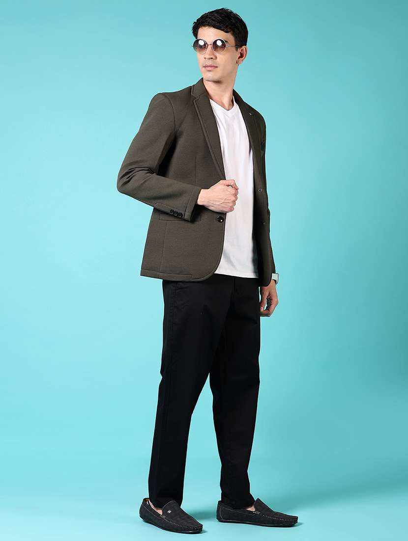 men solid long sleeve single breasted blazer - 21677719 -  Standard Image - 4