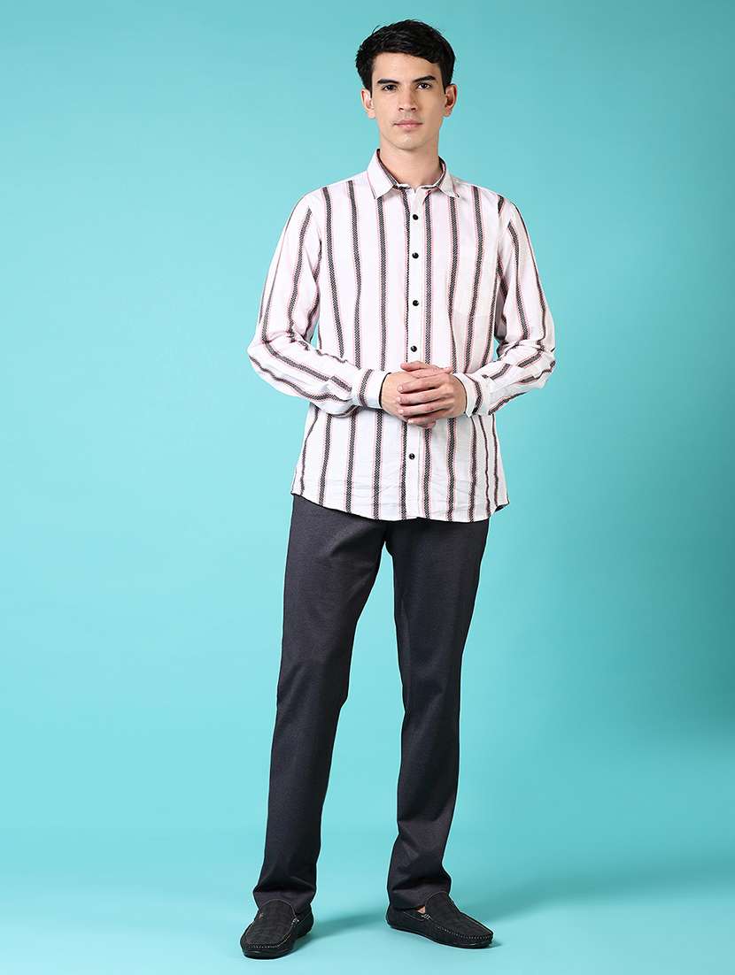 men solid mid rise flat front tailored trouser  - 21677752 -  Standard Image - 4