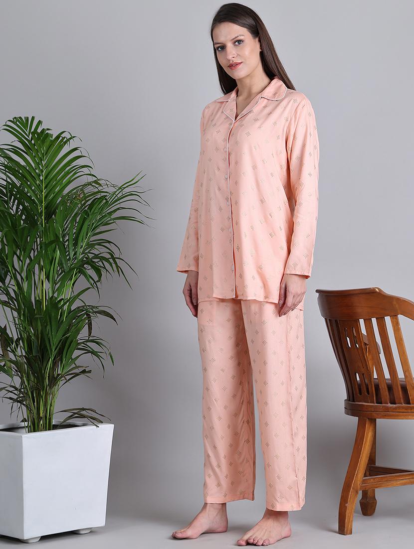 women printed nightwear pyjama set - 21677819 -  Standard Image - 1