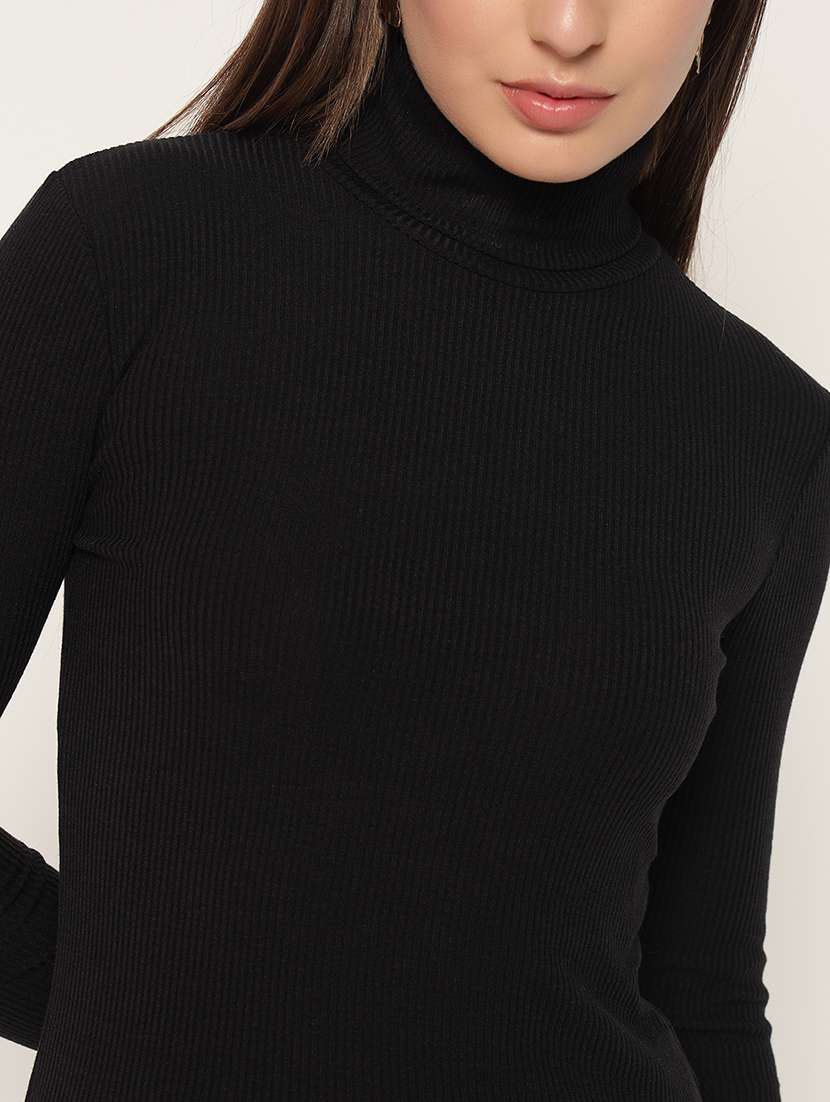 women solid high neck winter wear top - 21677821 -  Standard Image - 6