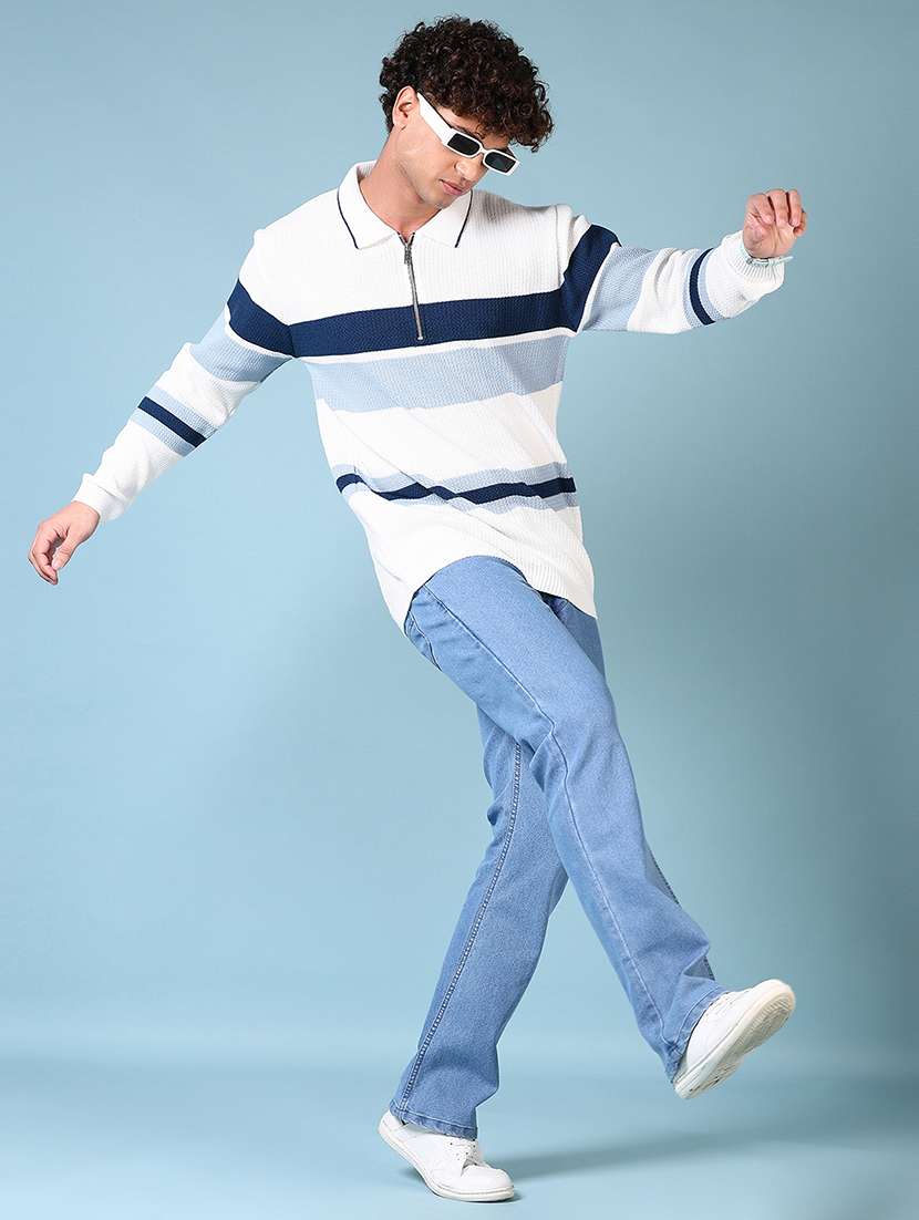 men long sleeves color block pullover - 21677915 -  Standard Image - 4