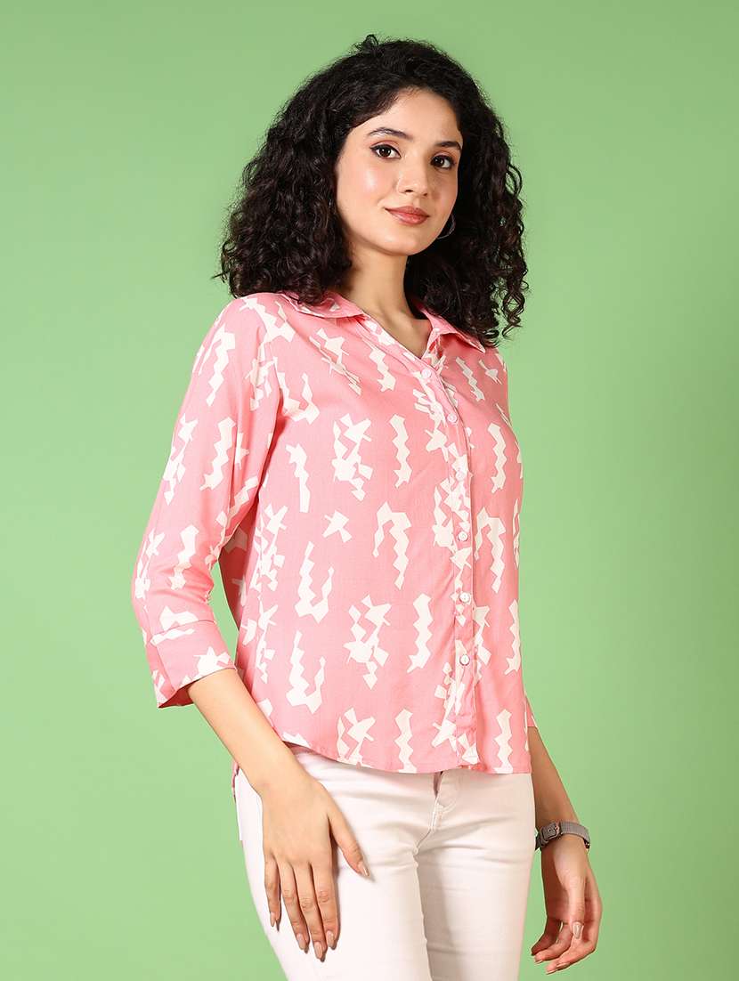 women printed collared regular shirt - 21677929 -  Standard Image - 1