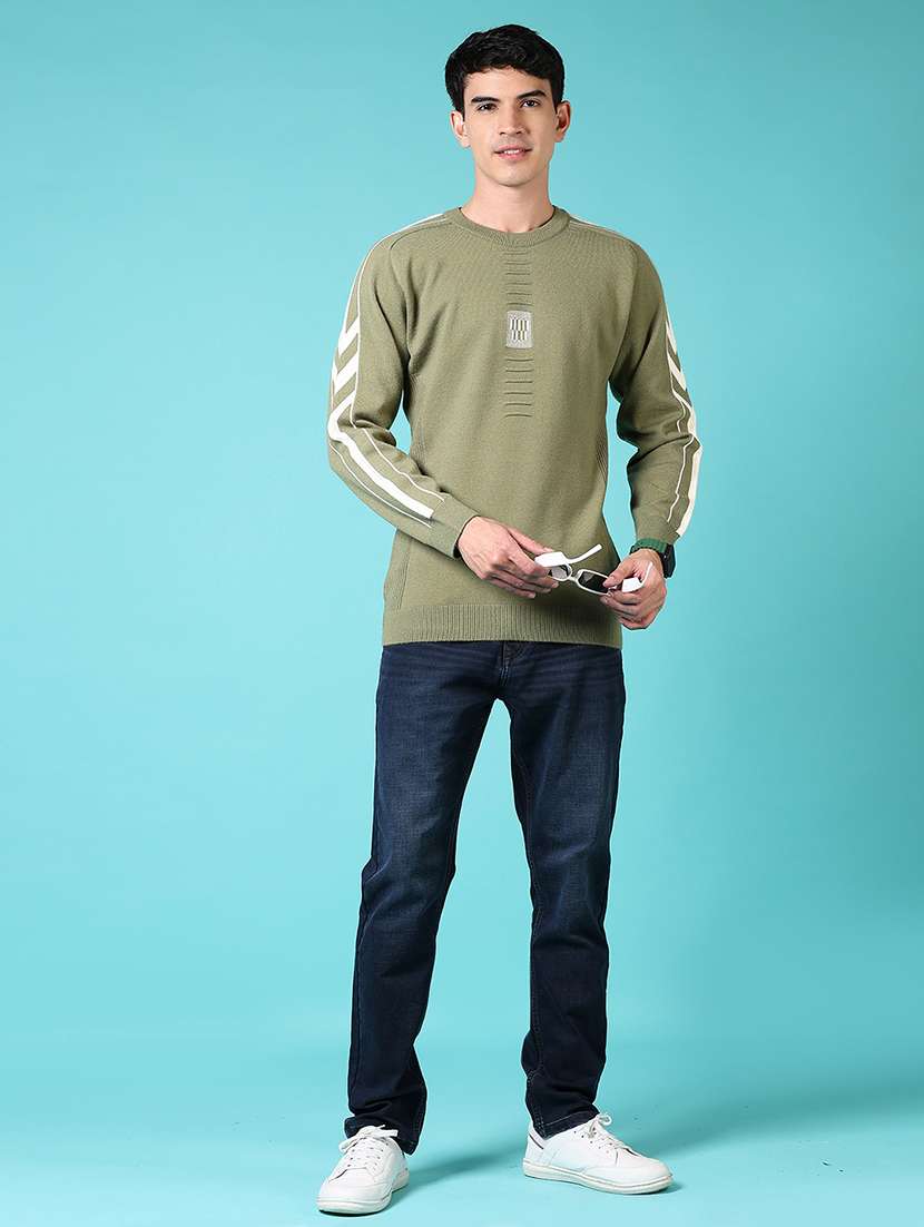 men mid rise plain denim jeans - 21678100 -  Standard Image - 4