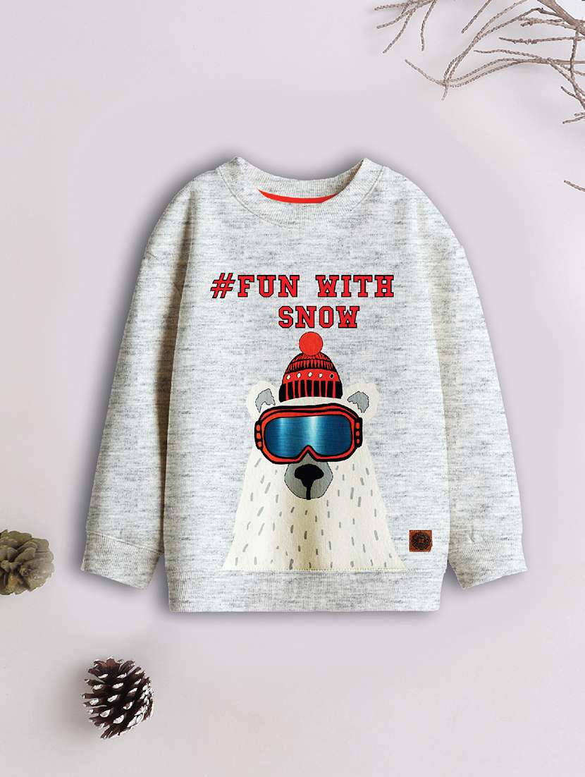 boys pack of 3 printed sweatshirt - 21678202 -  Standard Image - 4