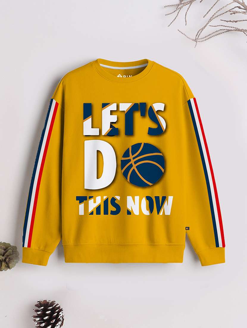 boys pack of 3 printed sweatshirt - 21678205 -  Standard Image - 1