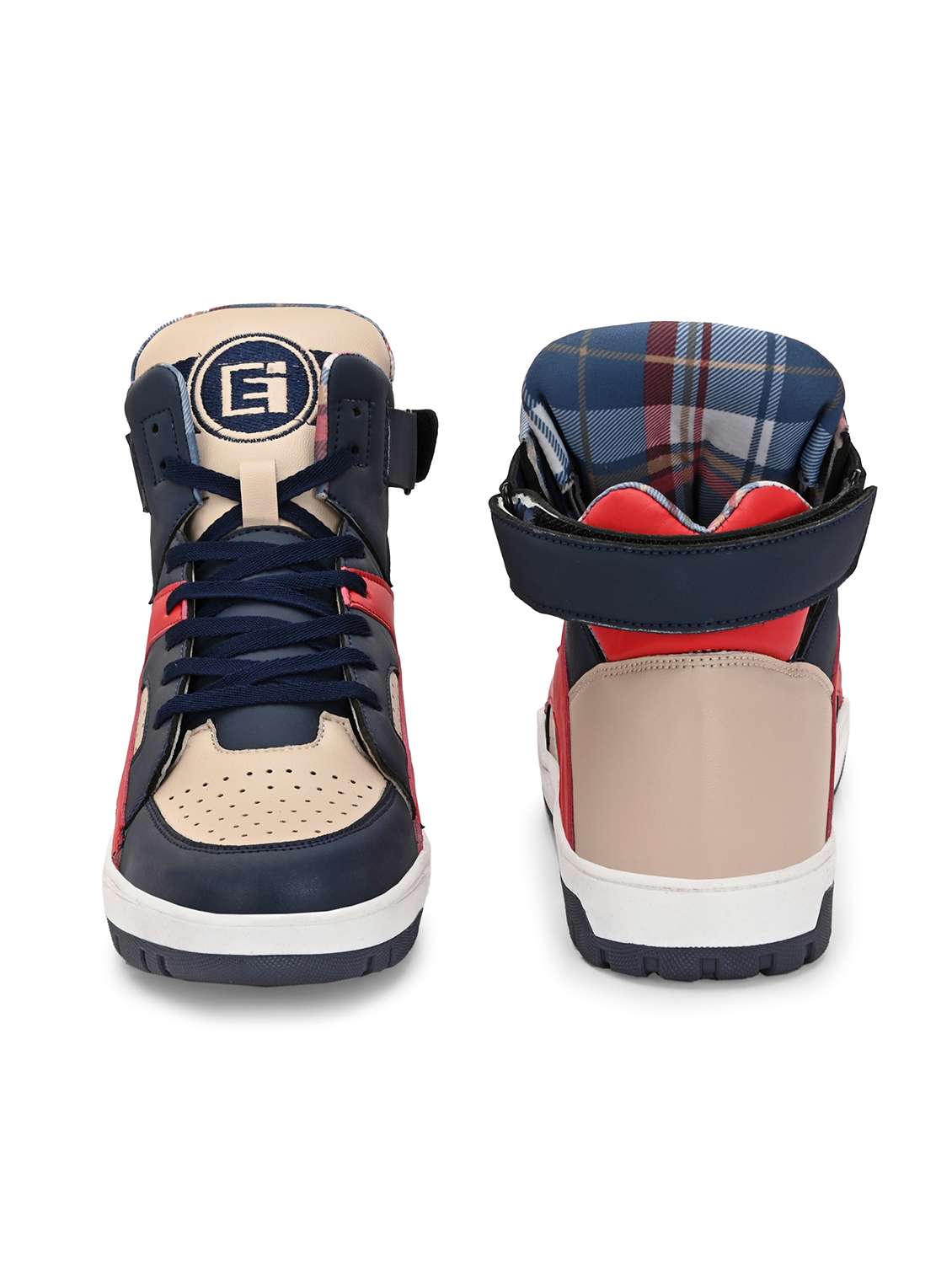 men color block lace up sneakers - 21678342 -  Standard Image - 4