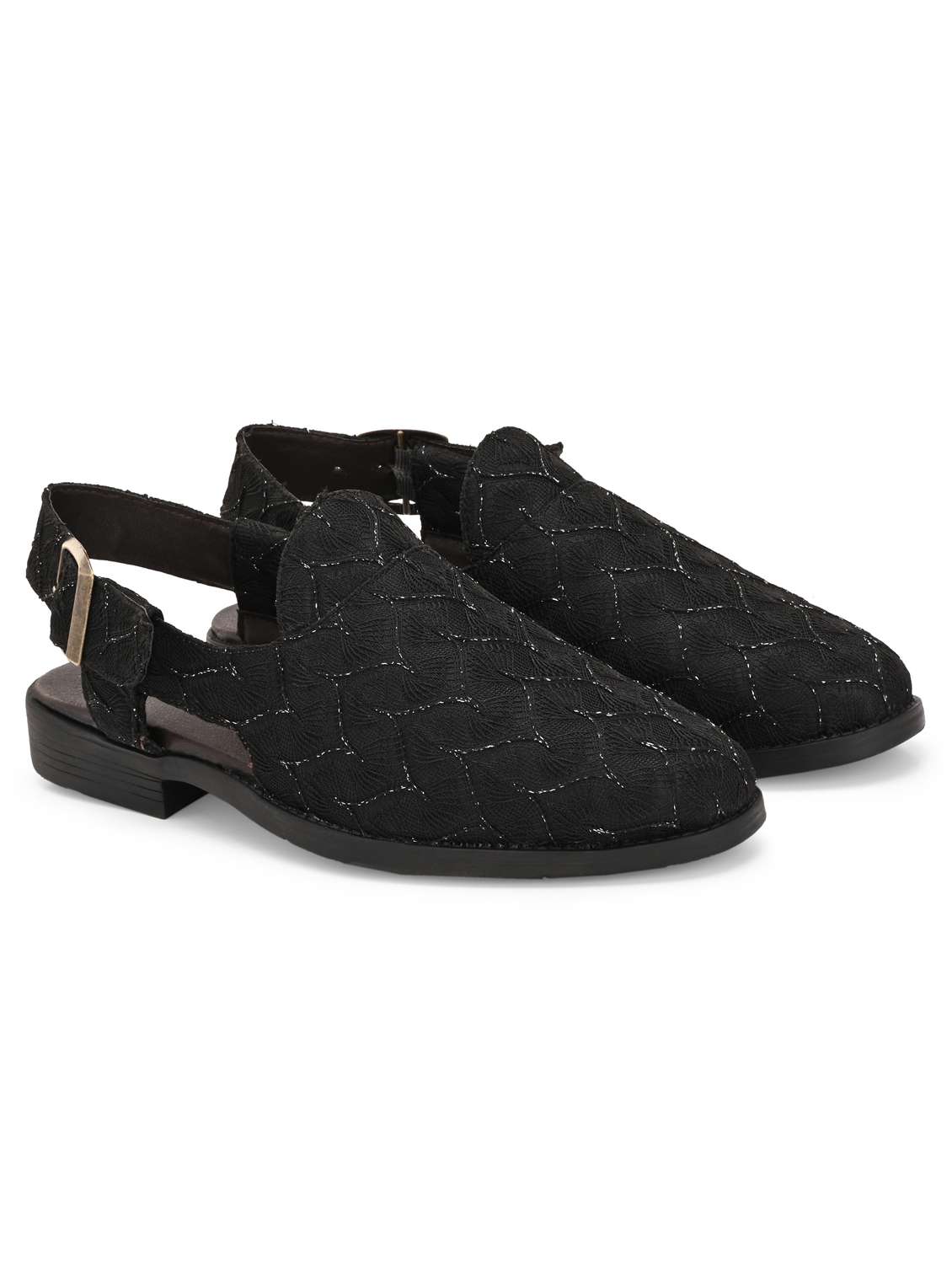 men textured back strap sandal - 21678355 -  Standard Image - 1