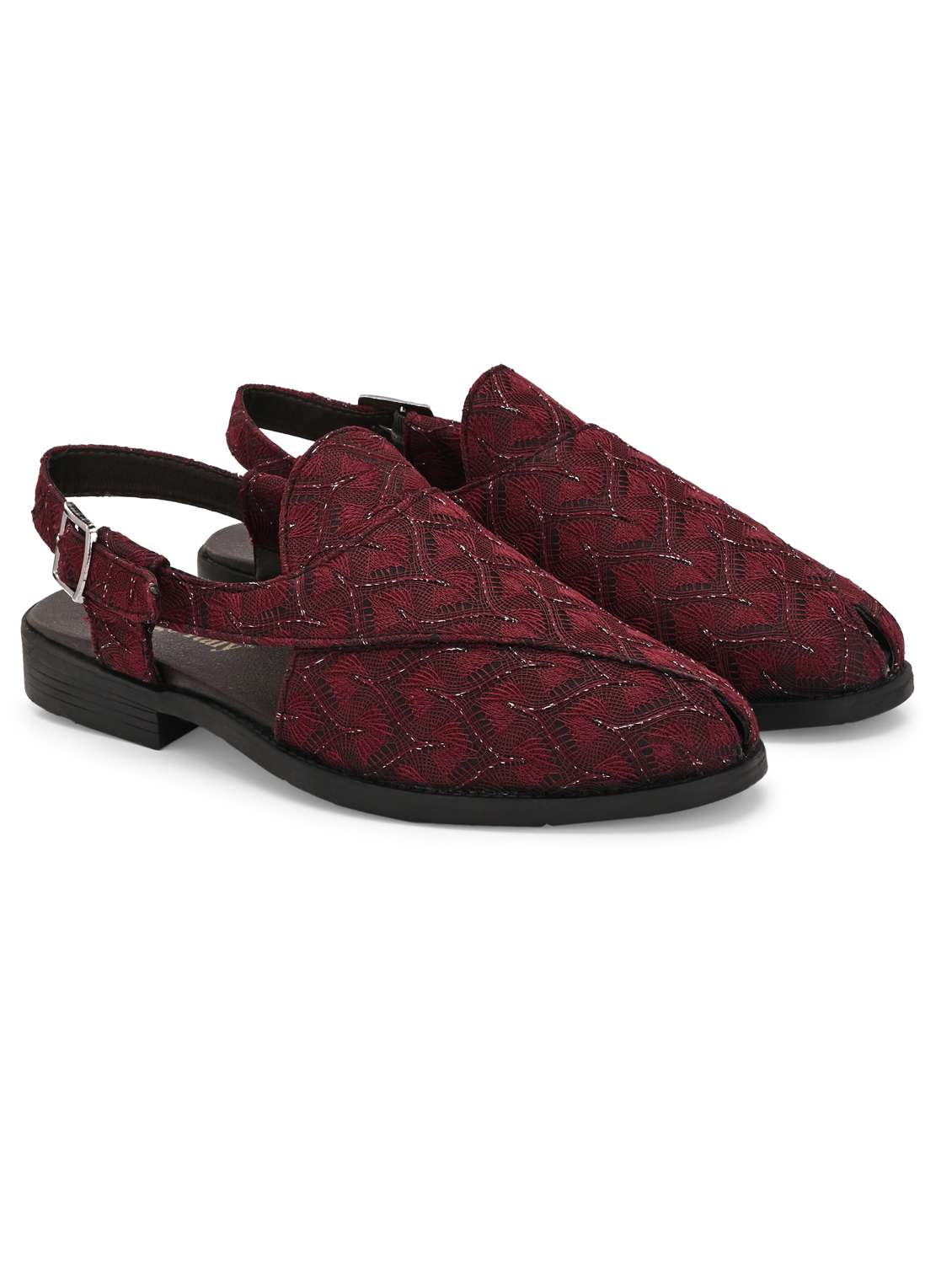 men textured back strap sandal - 21678359 -  Standard Image - 1