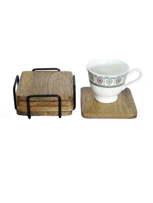 wooden coaster set of 4 pcs
