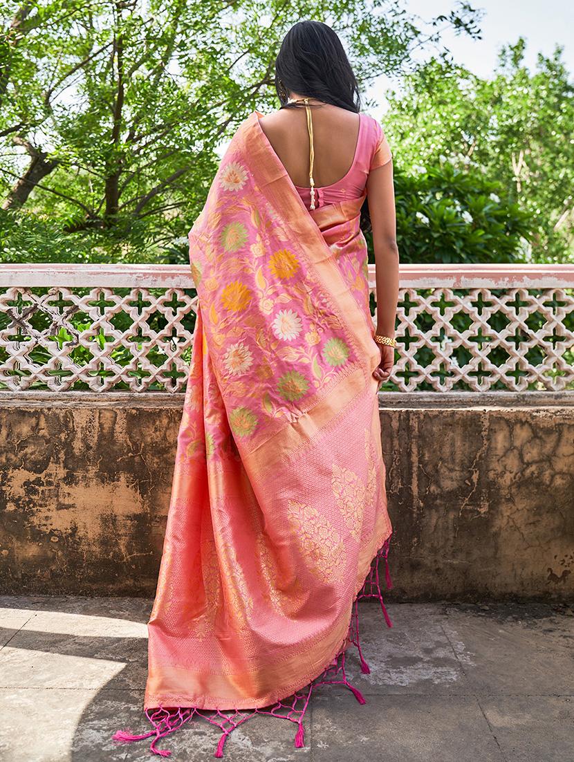women self design banarasi saree with blouse - 21678647 - Standard Image - 1