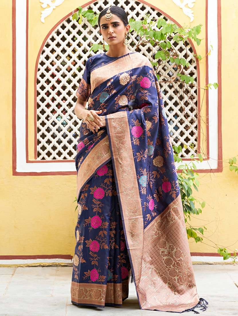 women self design banarasi saree with blouse - 21678698 - Standard Image - 1