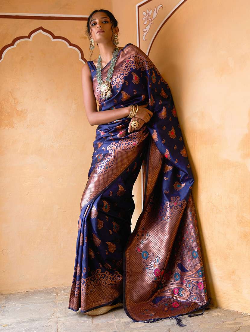 women self design banarasi saree with blouse - 21678721 -  Standard Image - 1