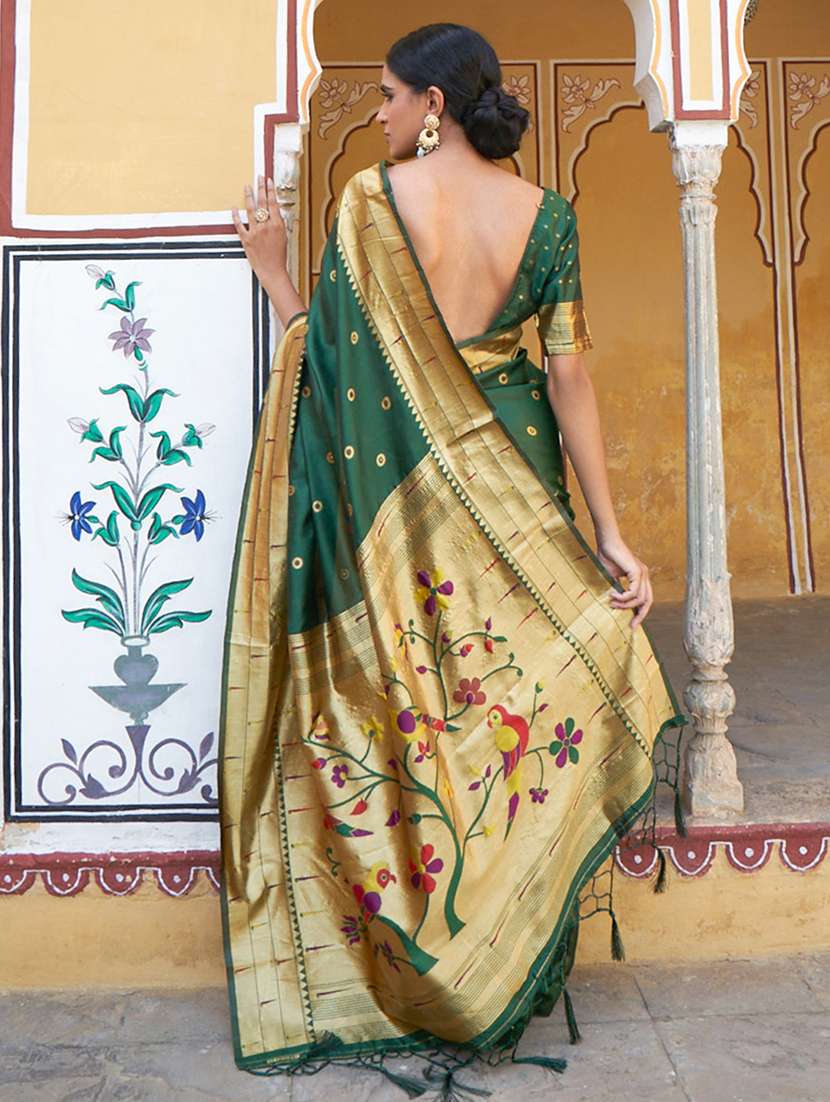 women self design paithani saree with blouse - 21678737 -  Standard Image - 1