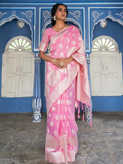women self design banarasi saree with blouse - 21678741 - Standard Image - 0