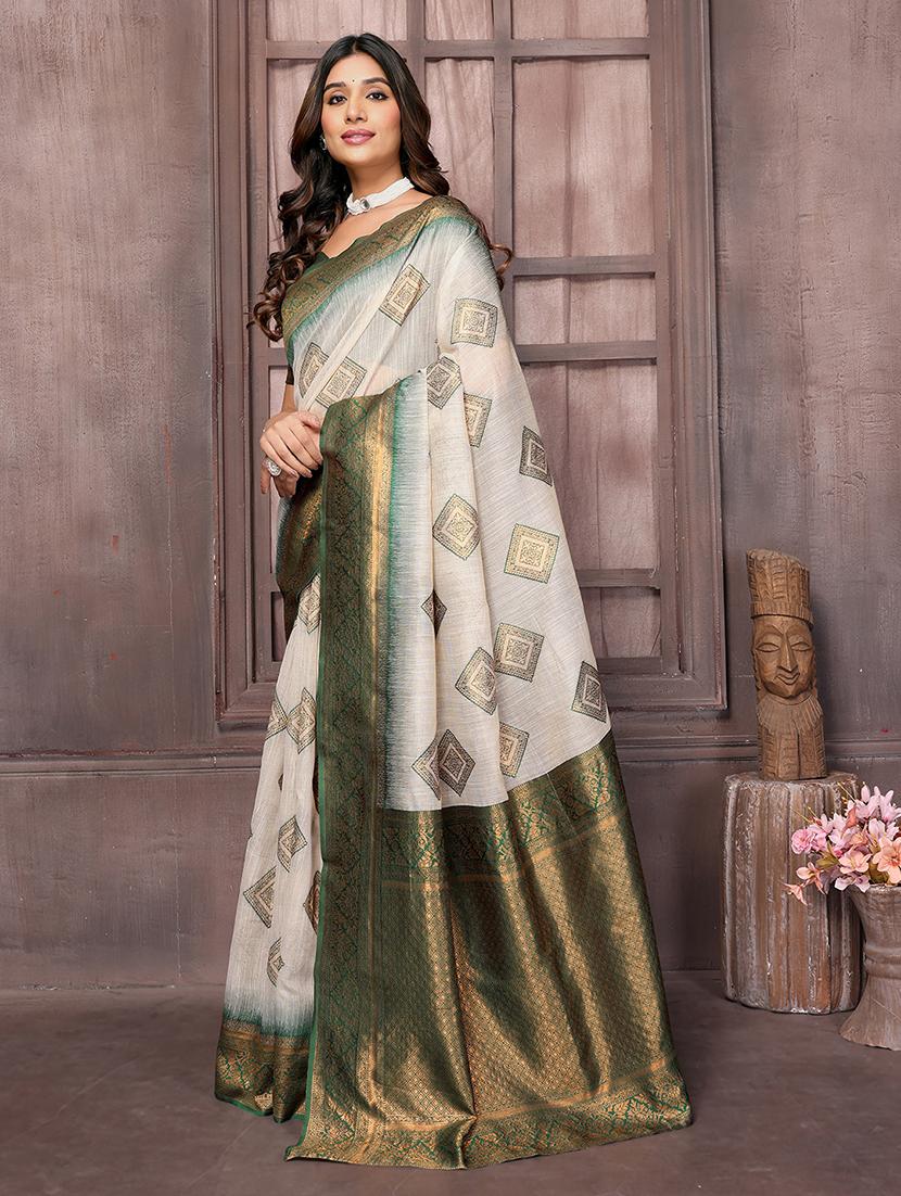 women self design kanjivaram saree with blouse - 21678760 - Standard Image - 1