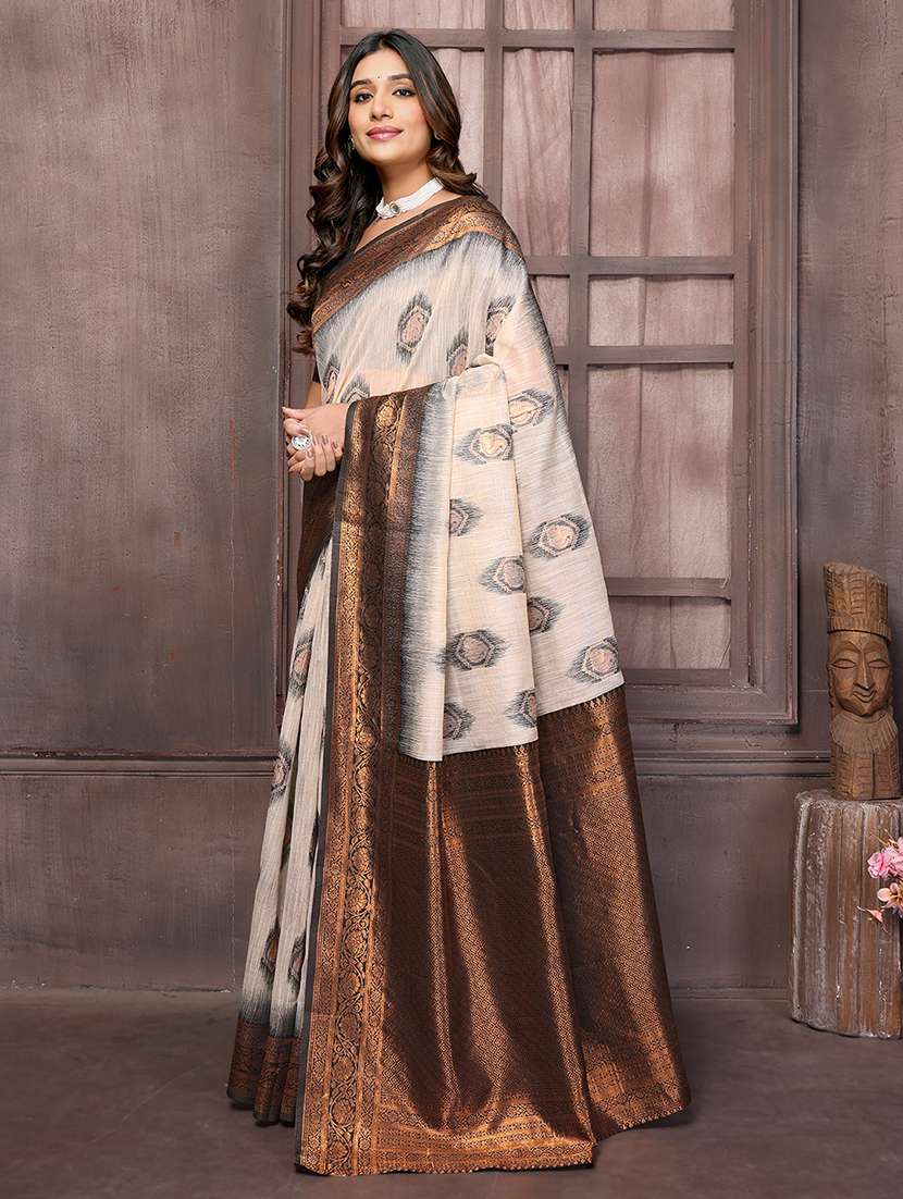 women self design kanjivaram saree with blouse - 21678762 - Standard Image - 1