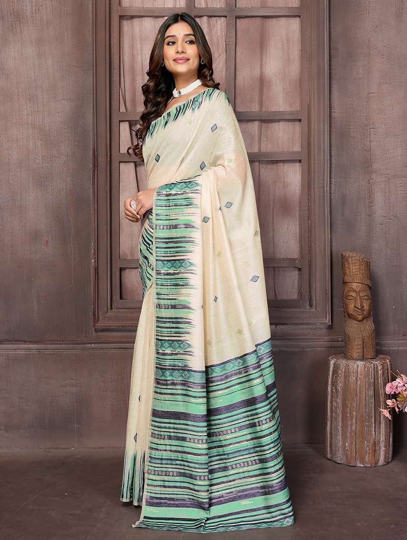 women self design handloom saree with blouse - 21678769 -  Standard Image - 1