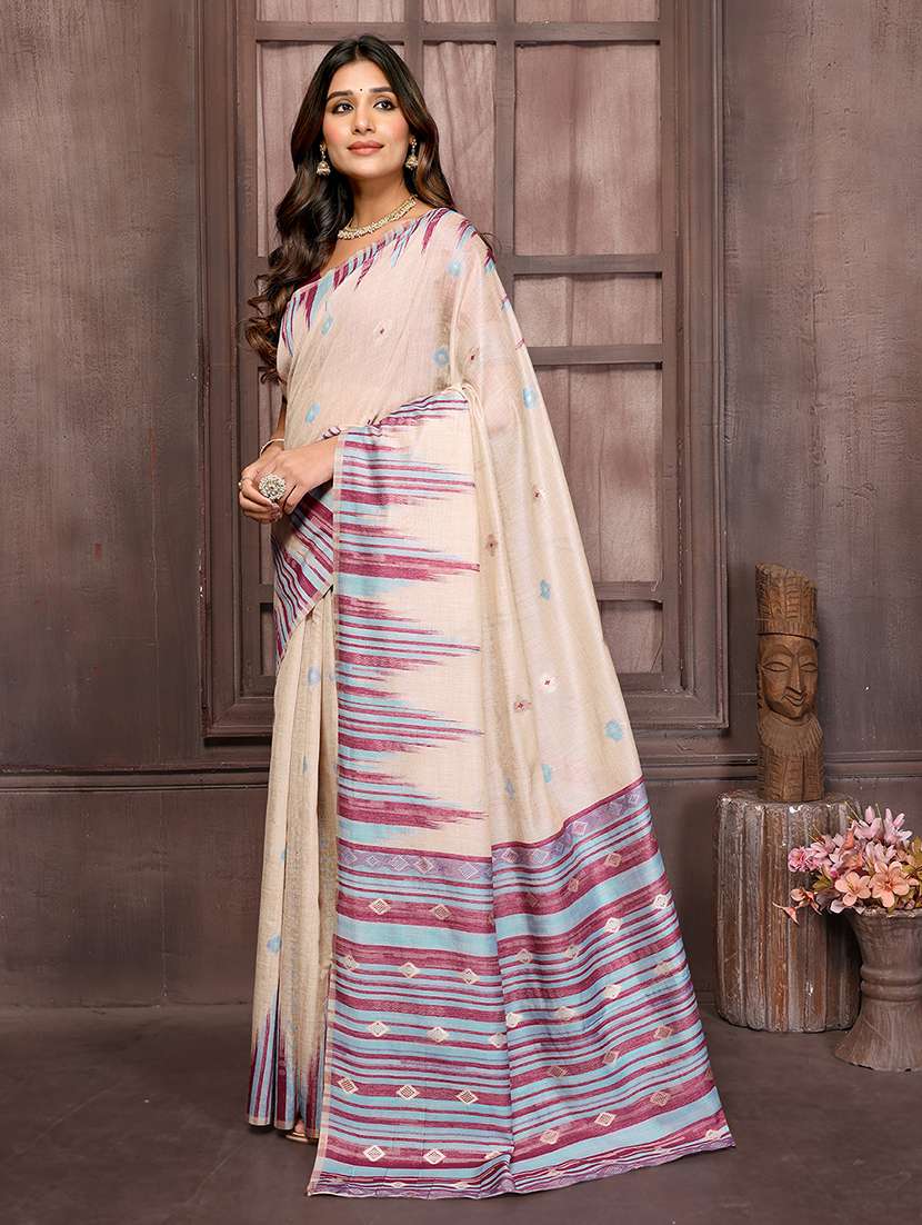 women self design handloom saree with blouse - 21678771 -  Standard Image - 1
