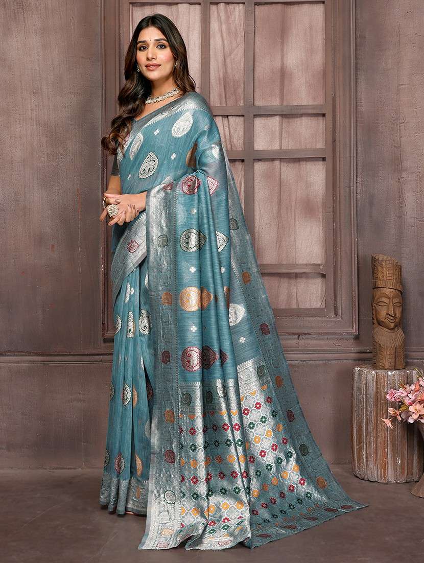 women self design kanjivaram saree with blouse - 21678773 -  Standard Image - 1