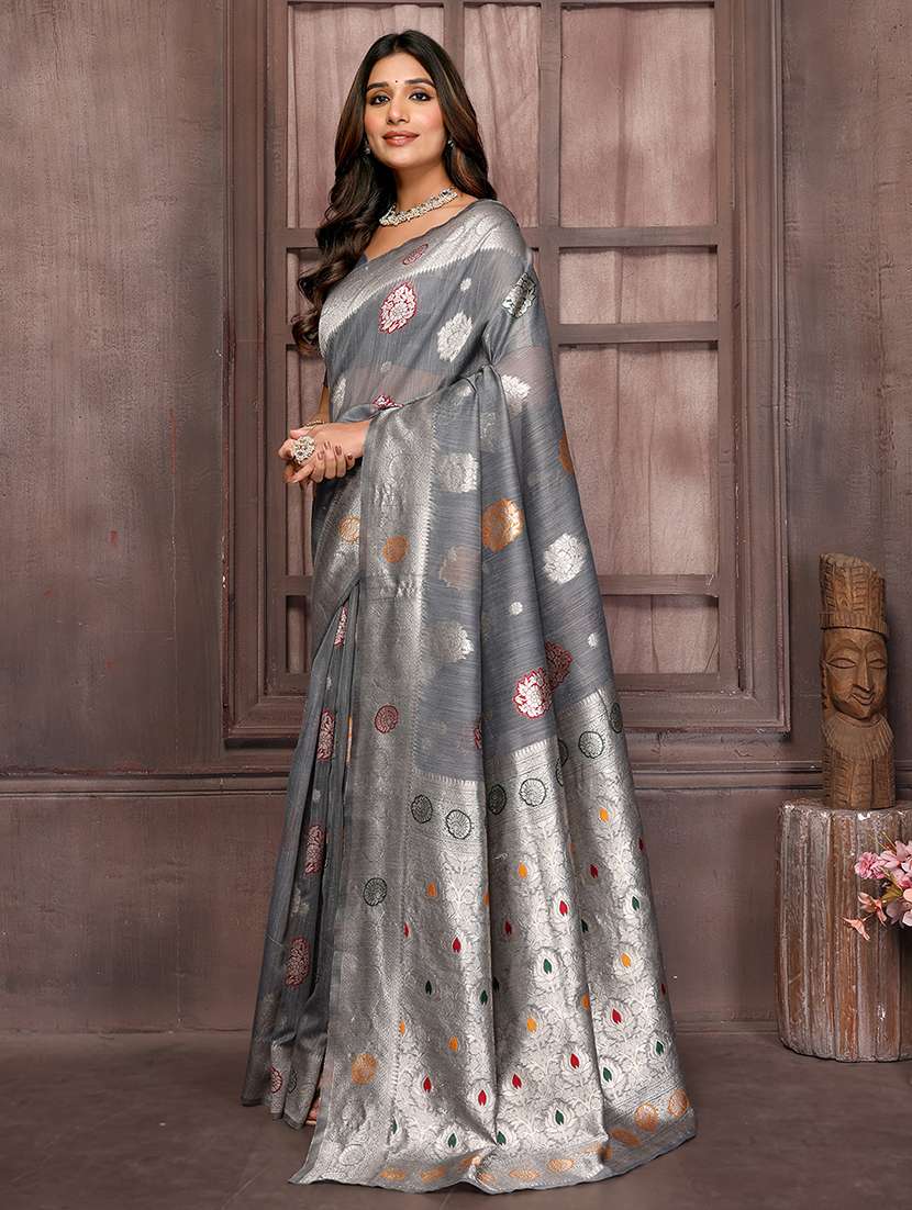 women self design banarasi saree with blouse - 21678775 -  Standard Image - 1